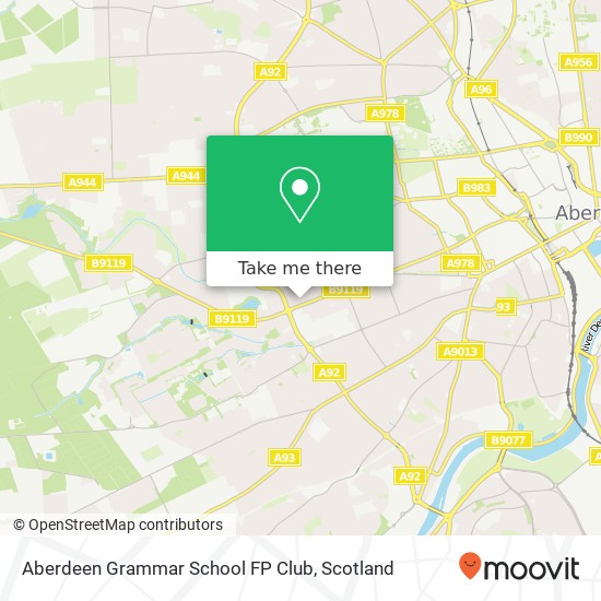 Aberdeen Grammar School FP Club map