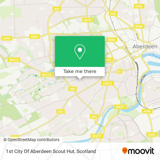 1st City Of Aberdeen Scout Hut map