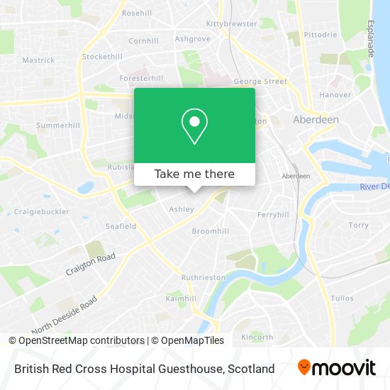 British Red Cross Hospital Guesthouse map