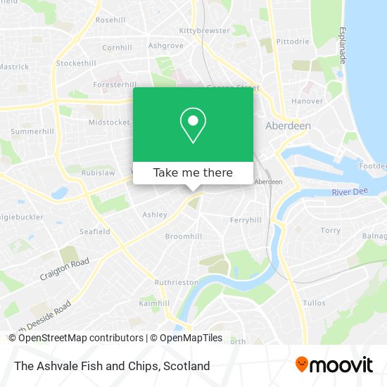 The Ashvale Fish and Chips map
