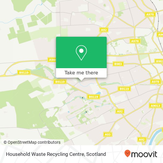 Household Waste Recycling Centre map