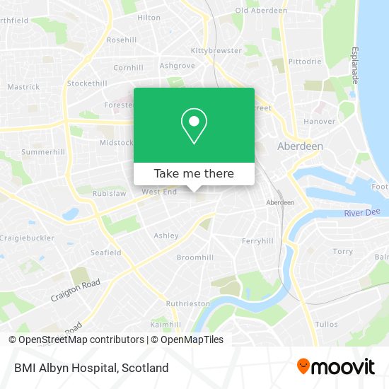 BMI Albyn Hospital map
