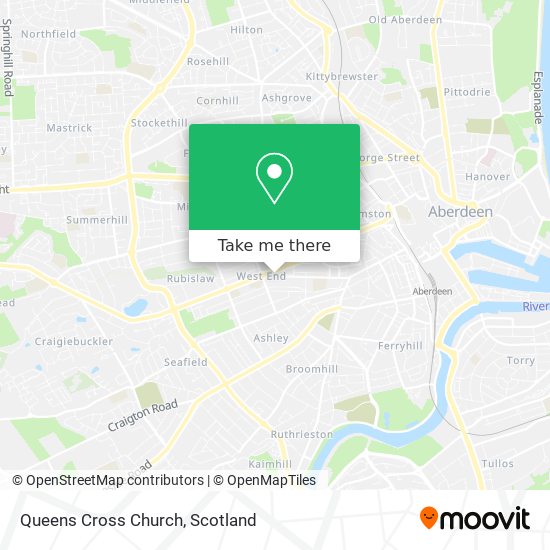 Queens Cross Church map