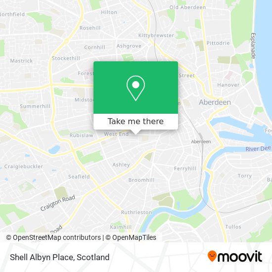 Shell Albyn Place map
