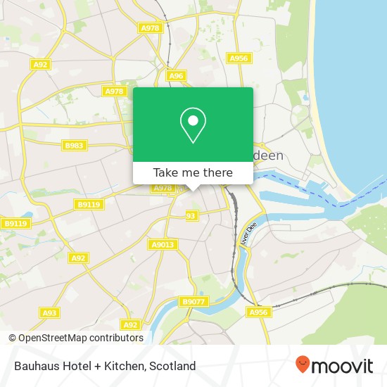 Bauhaus Hotel + Kitchen map