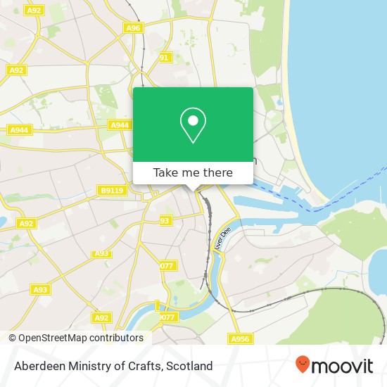 Aberdeen Ministry of Crafts map