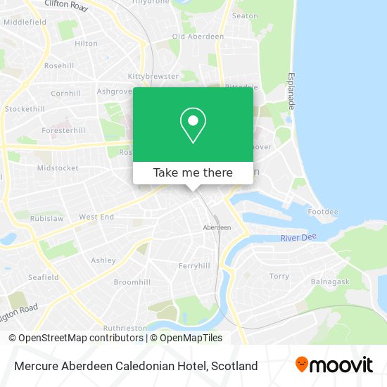Mercure Aberdeen Caledonian Hotel map