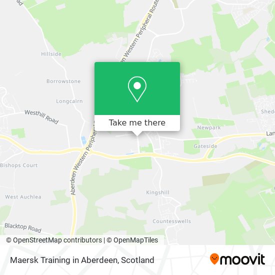 Maersk Training in Aberdeen map