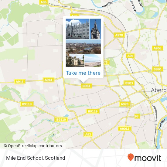 Mile End School map