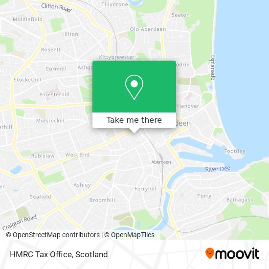 HMRC Tax Office map