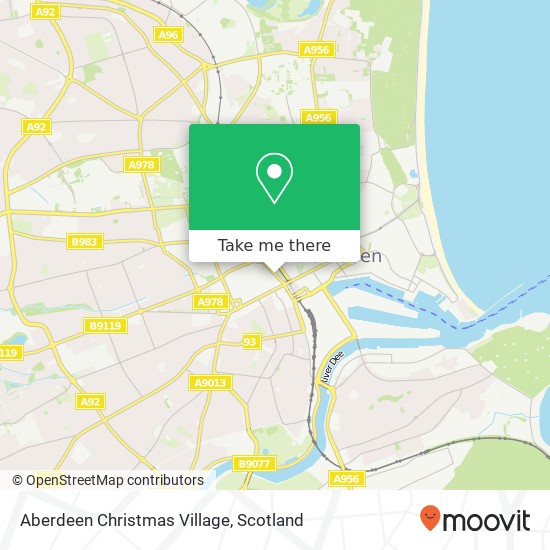 Aberdeen Christmas Village map