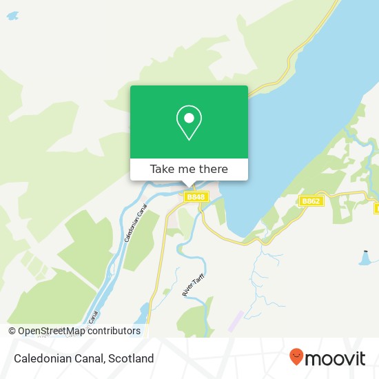 Caledonian Canal map