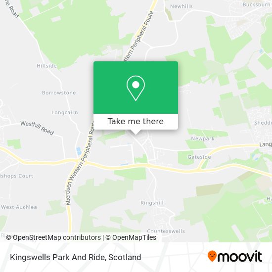 Kingswells Park And Ride map