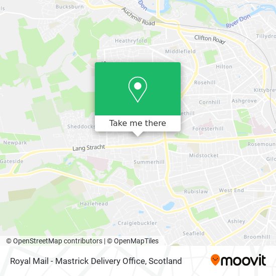 Royal Mail - Mastrick Delivery Office map