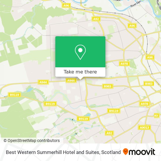 Best Western Summerhill Hotel and Suites map