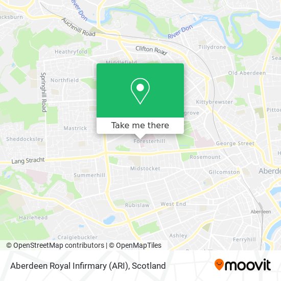 Aberdeen Royal Infirmary (ARI) map
