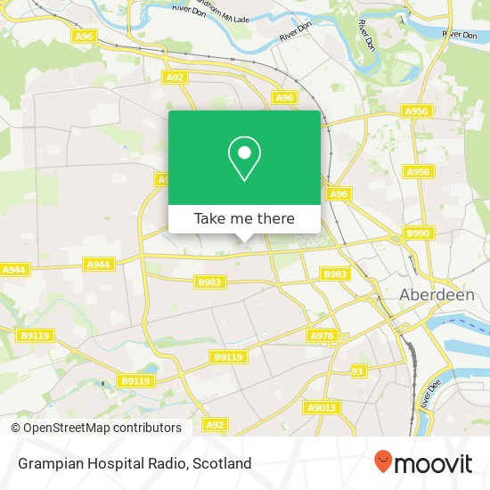 Grampian Hospital Radio map