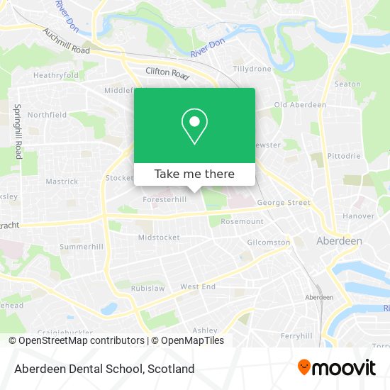Aberdeen Dental School map