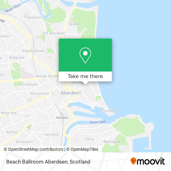 Beach Ballroom Aberdeen map