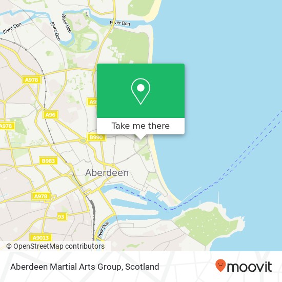 Aberdeen Martial Arts Group map