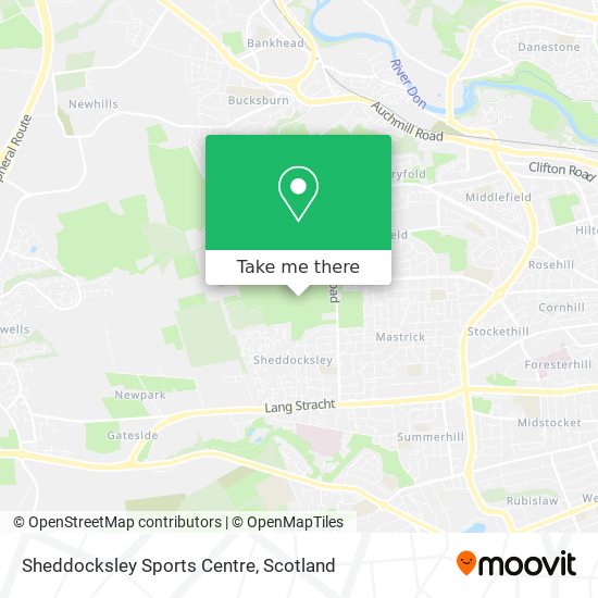 Sheddocksley Sports Centre map
