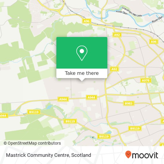 Mastrick Community Centre map