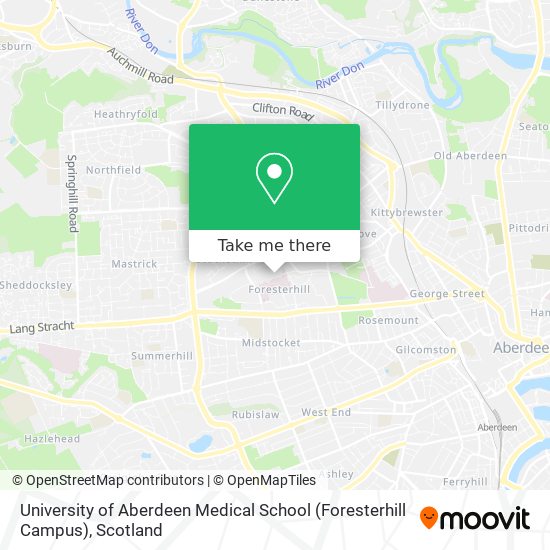 University of Aberdeen Medical School (Foresterhill Campus) map