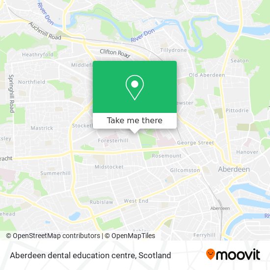 Aberdeen dental education centre map