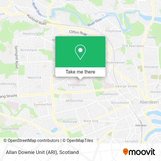 Allan Downie Unit (ARI) map