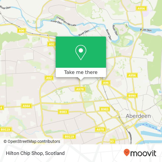 Hilton Chip Shop map