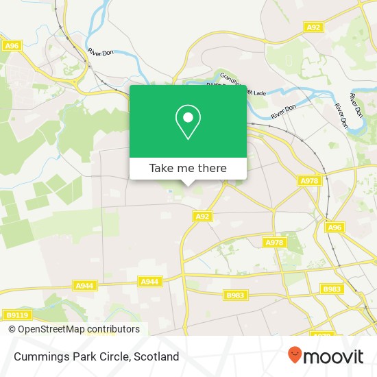 Cummings Park Circle map