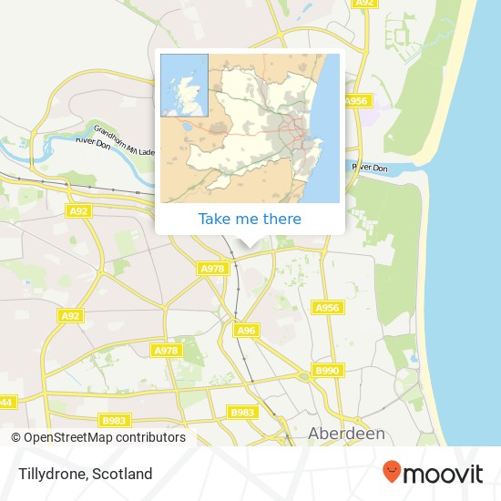 Tillydrone map