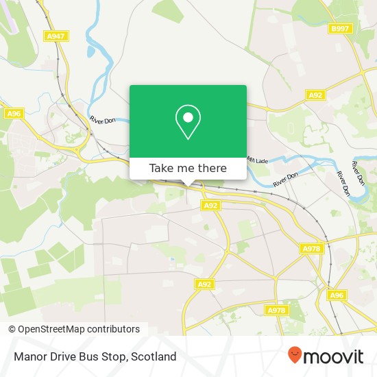 Manor Drive Bus Stop map