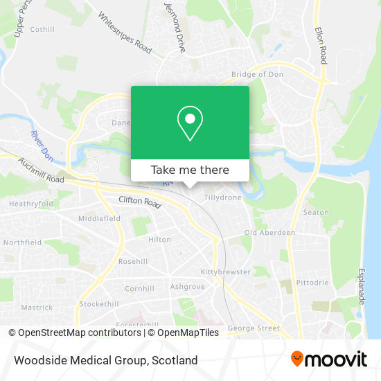 Woodside Medical Group map