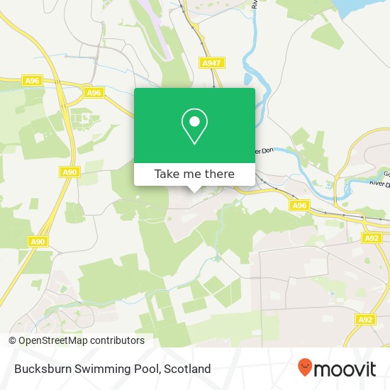 Bucksburn Swimming Pool map