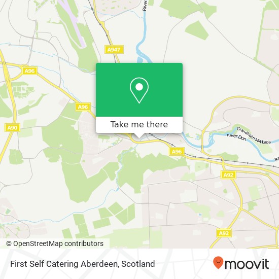 First Self Catering Aberdeen map