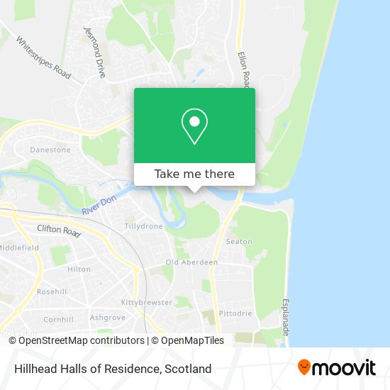 Hillhead Halls of Residence map