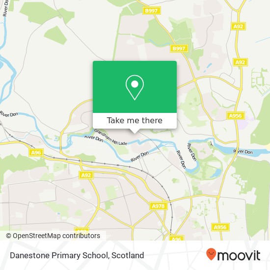 Danestone Primary School map