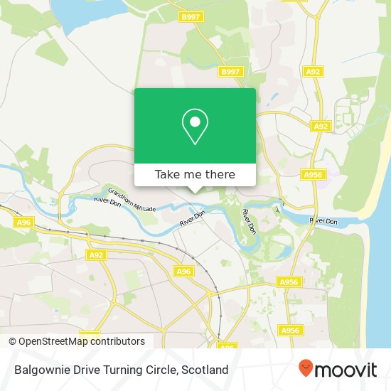 Balgownie Drive Turning Circle map