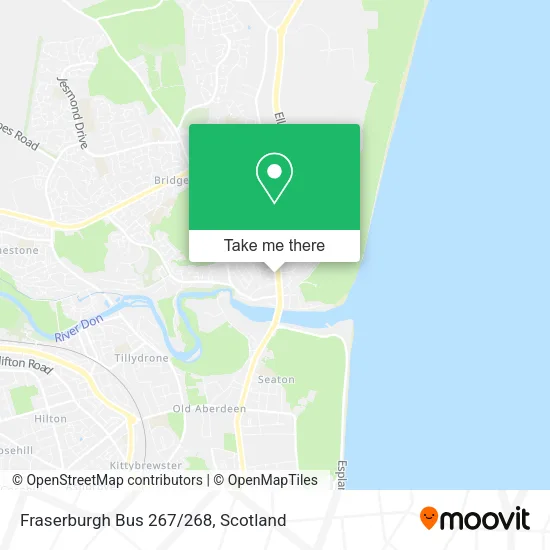 Fraserburgh Bus 267/268 map