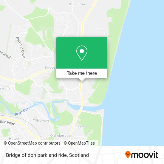 Bridge of don park and ride map