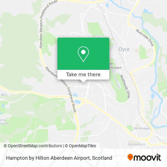 Hampton by Hilton Aberdeen Airport map