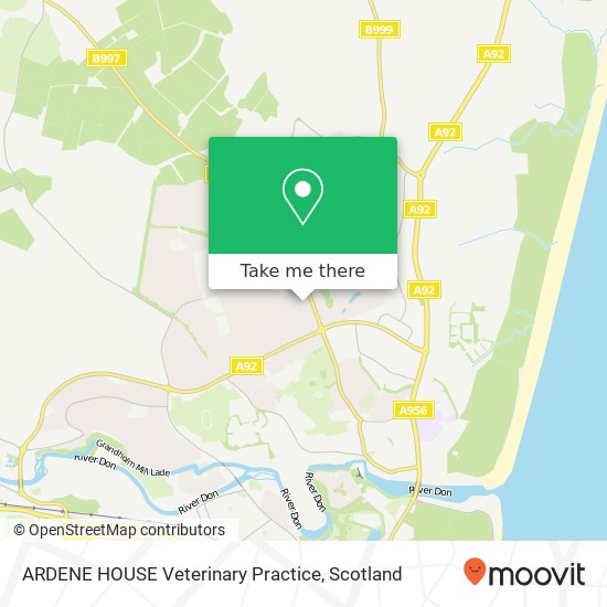 ARDENE HOUSE Veterinary Practice map