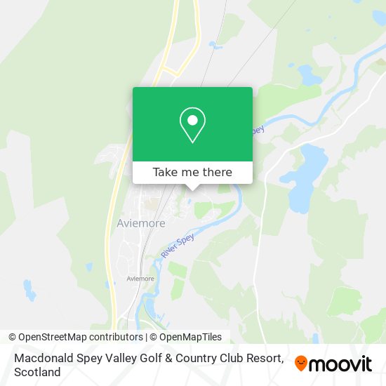 Macdonald Spey Valley Golf & Country Club Resort map