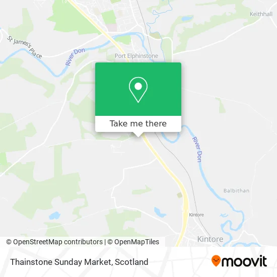 Thainstone Sunday Market map