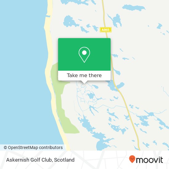 Askernish Golf Club map