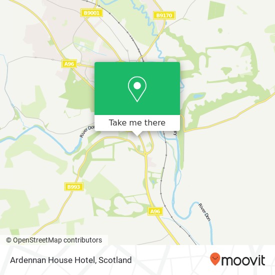 Ardennan House Hotel map