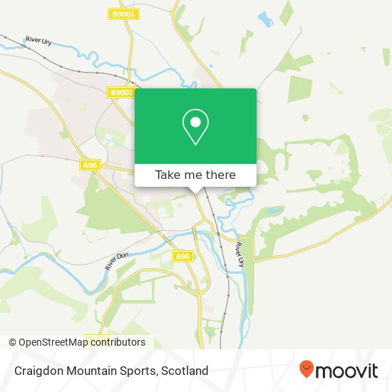 Craigdon Mountain Sports map