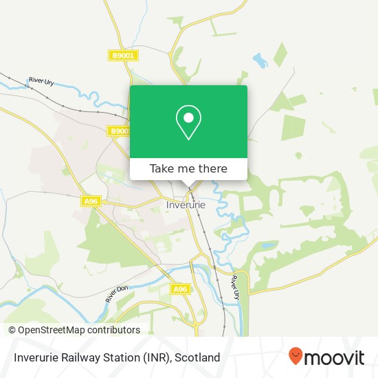 Inverurie Railway Station (INR) map