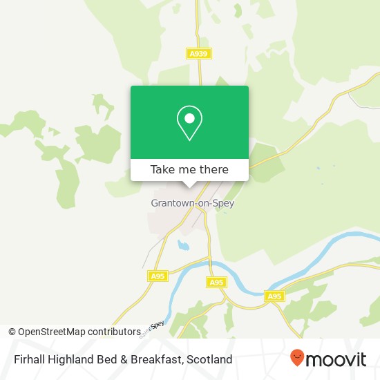 Firhall Highland Bed & Breakfast map